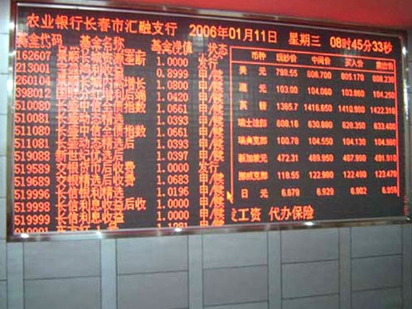 上海F3.75双基色显示屏